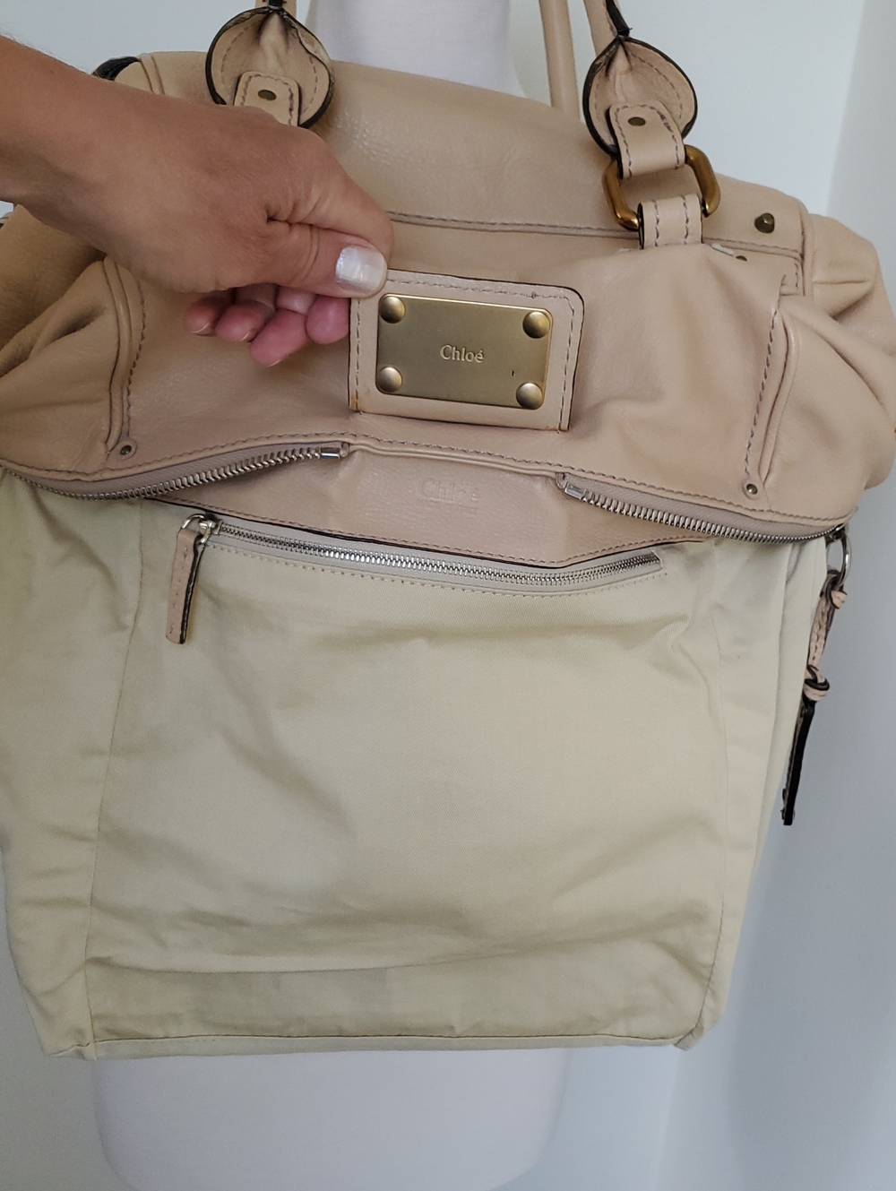 ORIGINAL Chloe "Paddington" Satchel In Cream/Tan - Picture 13 of 16